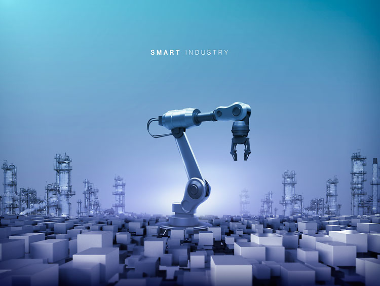 智造未來 工業4.0時代下的自動化科技海報設計